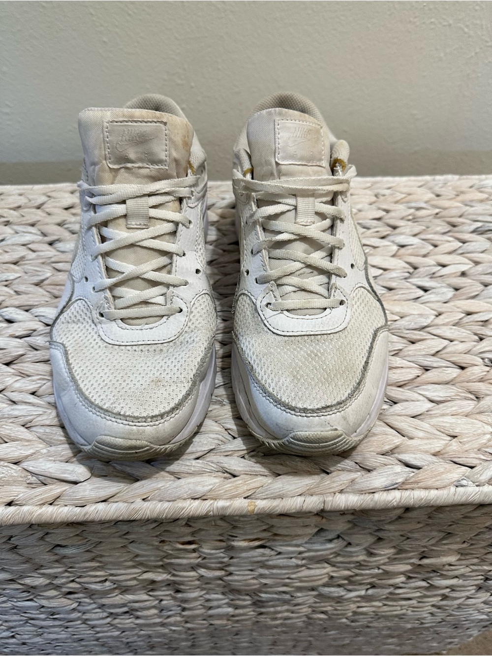Nike Women's Cream Lace-Up Sneakers